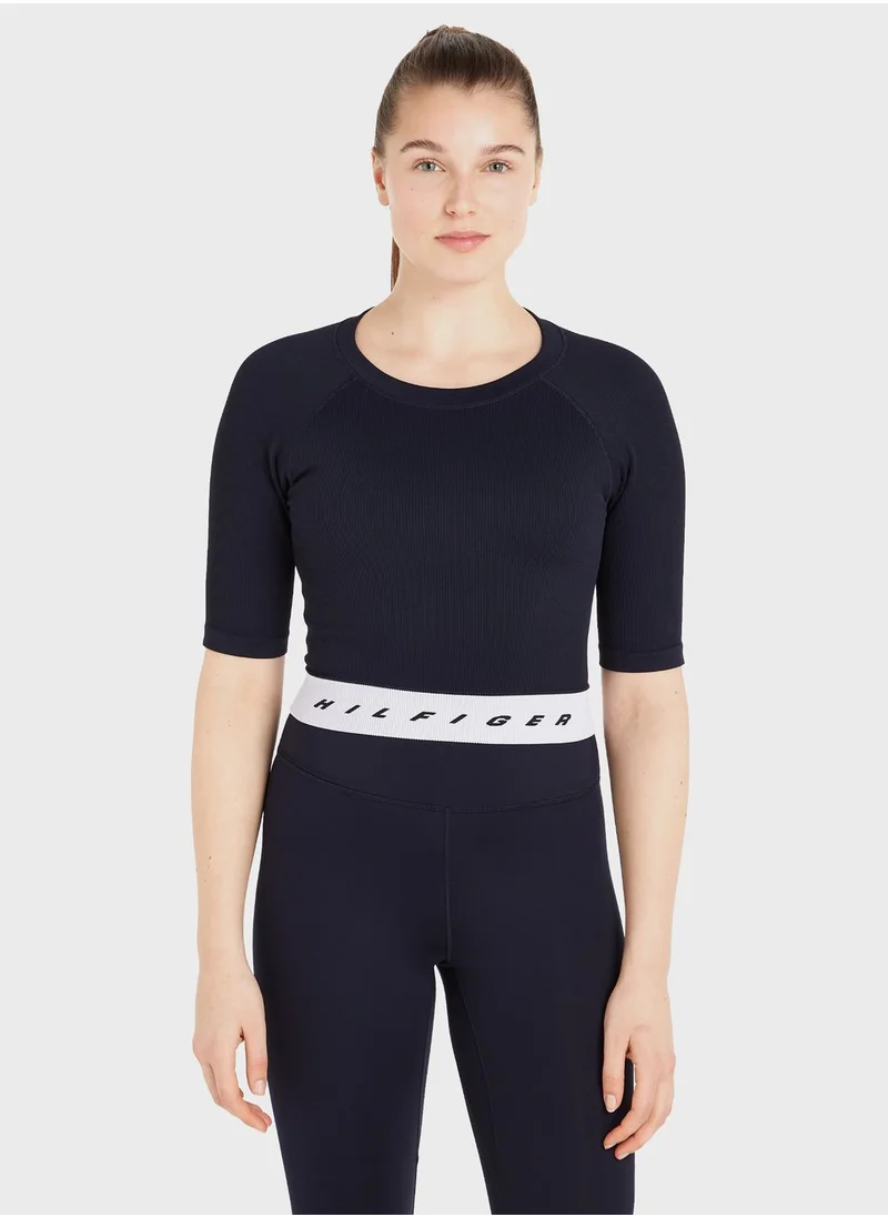 Tommy Hilfiger Sport Slim Seamless Cropped T-Shirt