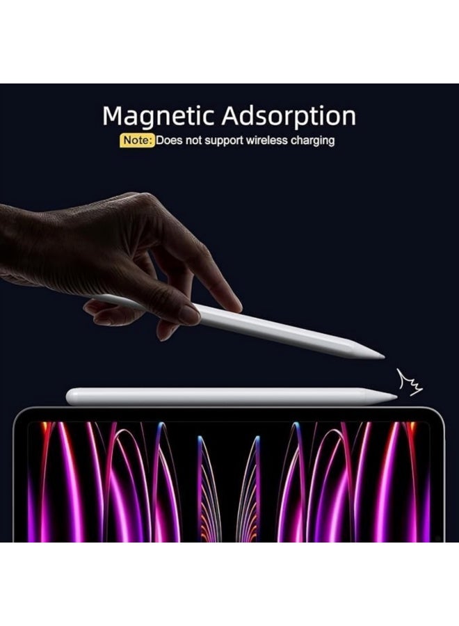 YMak Electronics Stylus Pen for iPad with USB-C Fast Charge, Tilt Sensitivity, LED Power Display Active Pencil, Universal iPad Stylus Pencil Compatible with iPad 2018-2022, iPad, Pro, Air, Mini - Image 3