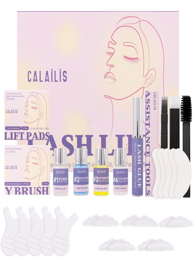CALAILIS Lash Lift Kit, 2025 Updated Eyelash Lift Kit, Semi-Permanent Eyelash Curling Eyelash Perm Kit Suitable for Salon and DIY at Home Use Lash Perm Kit for Beginner and Professional - Image 1