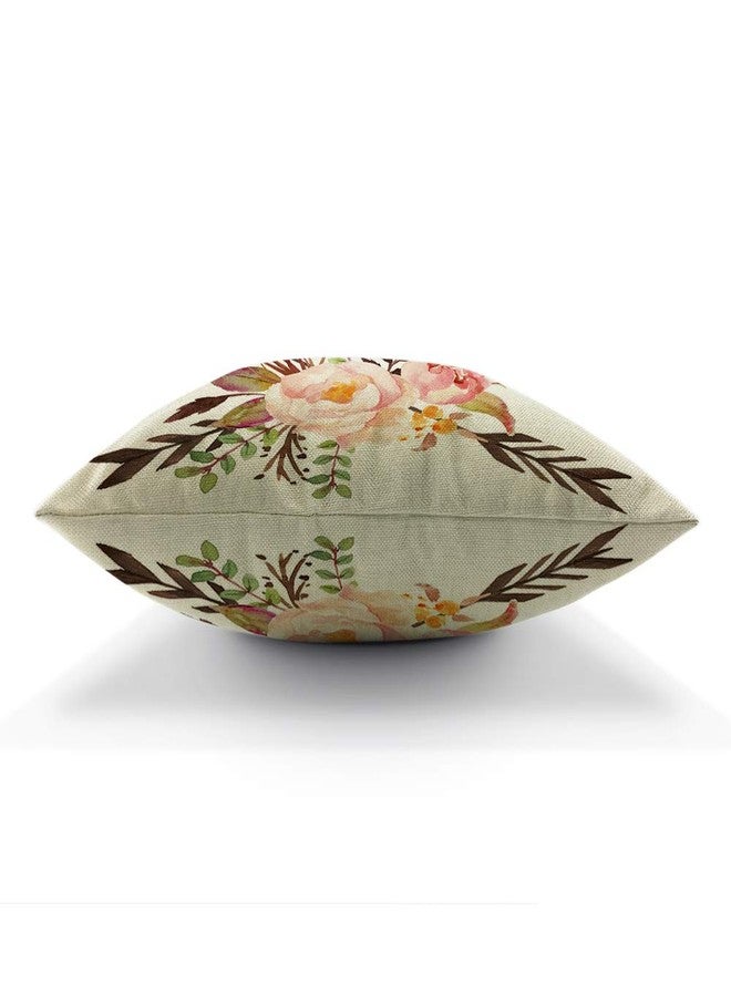 AOYEGO Watercolor Boho Flower Throw Pillow Cover Isn't She Lovely Arrow Foliage Floral Pillow Case 18x18 Inch Decorative Men Women Room Cushion Cover for Home Couch Bed - Image 5
