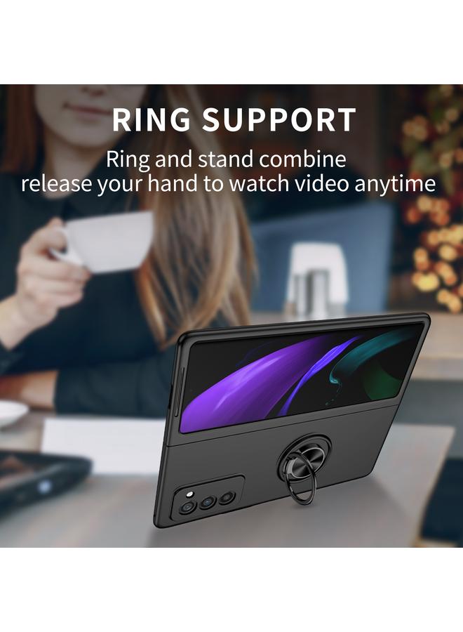 اس-توب جراب لهاتف Samsung Galaxy Z Fold2 5G جراب حامل حلقة مدرعة للهاتف - Image 3