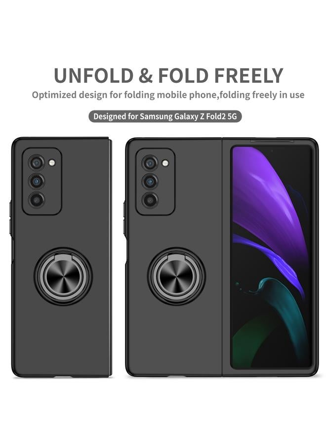 اس-توب جراب لهاتف Samsung Galaxy Z Fold2 5G جراب حامل حلقة مدرعة للهاتف - Image 5