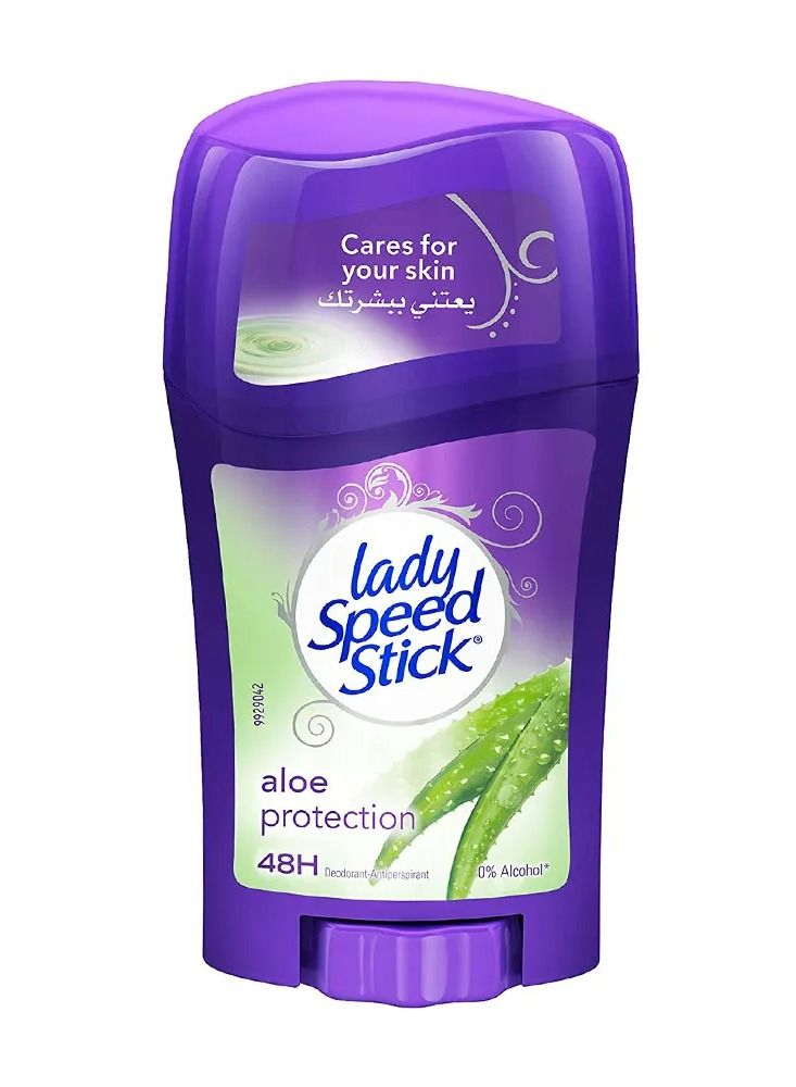 Lady Speed Stick Aloe Protection Deodorant Stick with Aloe Vera - 45 gm
