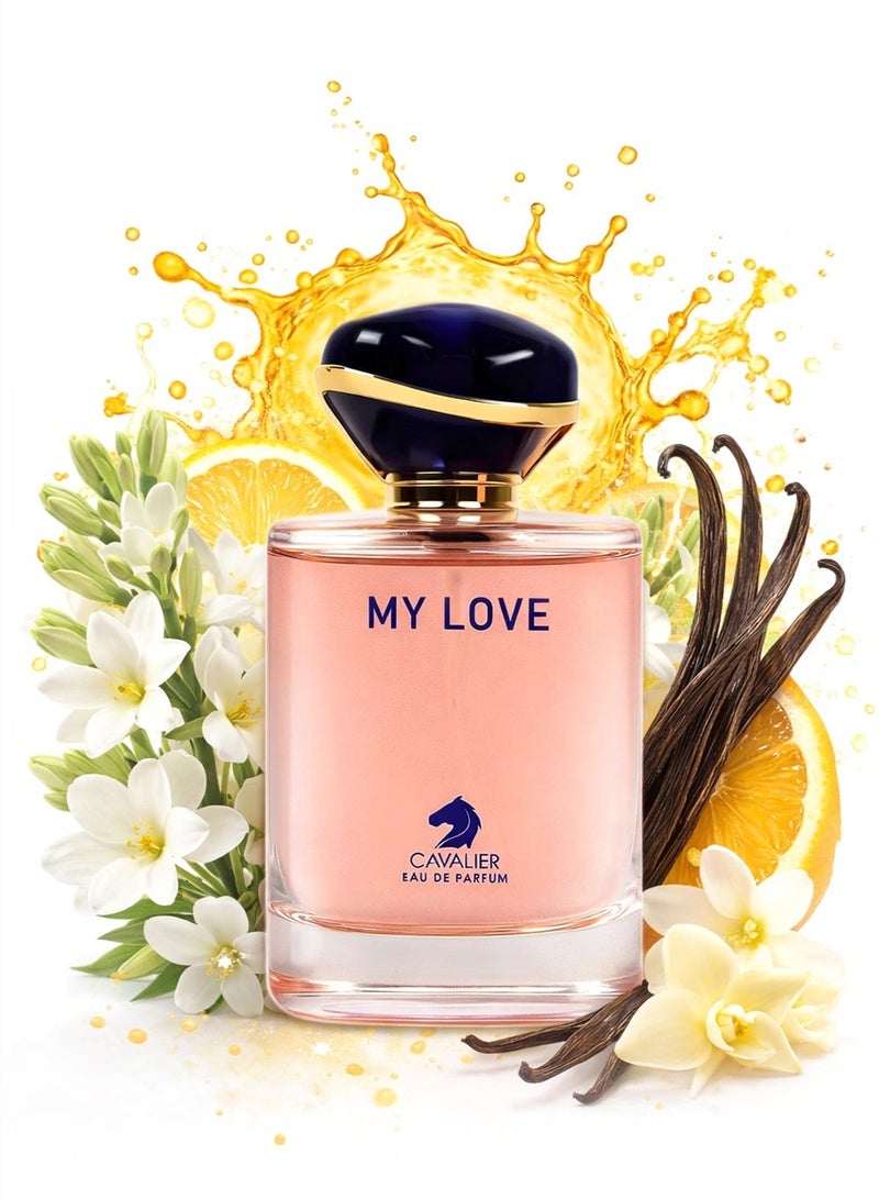 Cavalier Perfume Luxury Women’s Perfume The Cavalier My Love Eau de Parfum 100ml | Long Lasting Perfume for Women with White Floral, Tuberose & Vanilla Notes - Image 1