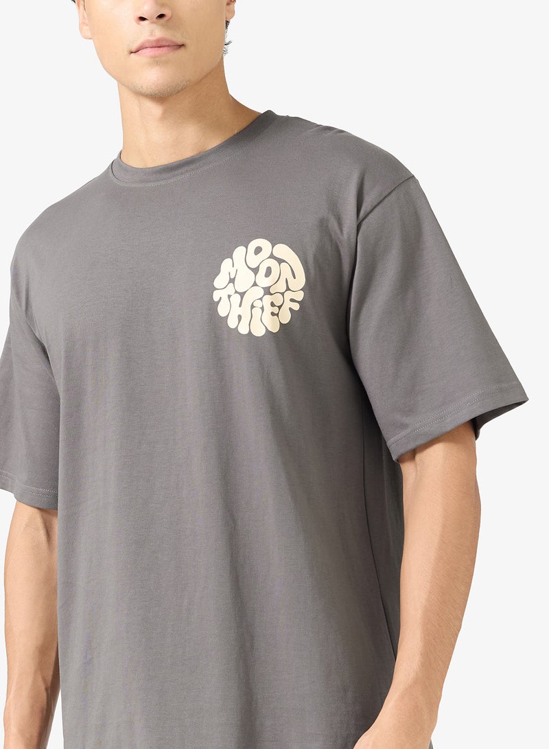 Seventy Five Graphic Print Oversized T-Shirt - Image 3