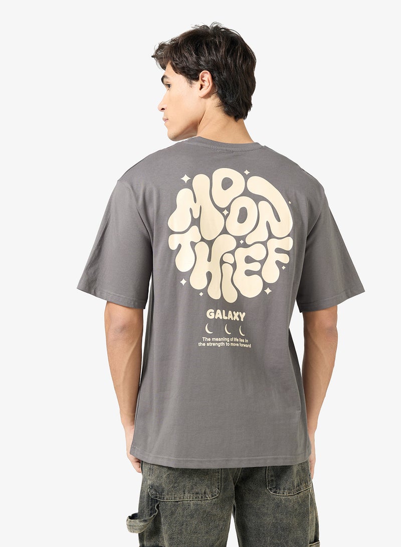 Seventy Five Graphic Print Oversized T-Shirt - Image 2