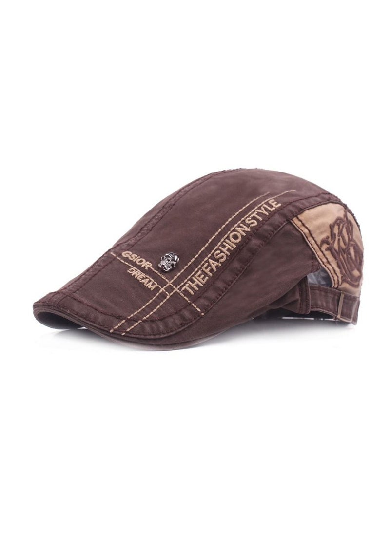 Loquat Outdoor Tourism Sunshade Art Duck Tongue Hat Brown 