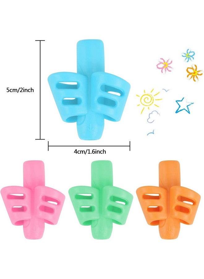 SANNIX 32 Pack Pencil Kids Grips for Kids Handwriting, Pencil Holder for Kids, Handwriting Grip, Ergonomic Training Pencil Pen Grips, Writing Tool for Toddlers Preschoolers, Children - Image 2