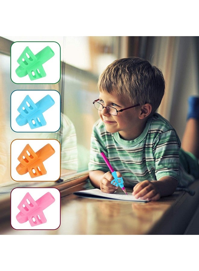SANNIX 32 Pack Pencil Kids Grips for Kids Handwriting, Pencil Holder for Kids, Handwriting Grip, Ergonomic Training Pencil Pen Grips, Writing Tool for Toddlers Preschoolers, Children - Image 4