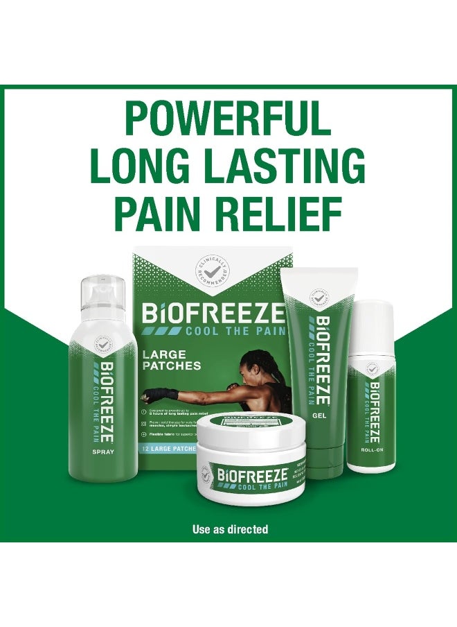 Biofreeze Pain Relief Patch, Large, 15 Patches