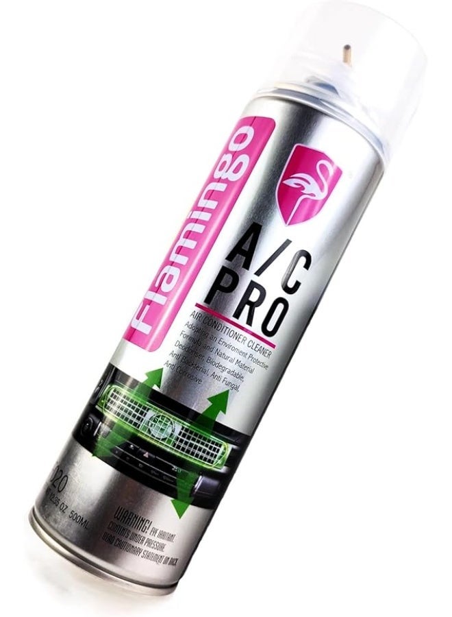 Flamingo Flamingo A/C Pro Foam Cleaner (500ml) | Car & Home Air Conditioner Disinfectant - Image 4