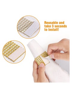 Gold Napkin Rings, 50PCS Rhinestone Mesh Napkin Rings Diamond Adornment Napkin Rings Buckles, Blink Napkin Rings Buckles for Table Decorations, Wedding, Dinner, Parties, Banquet, and Reception - pzsku/Z37A35E3CE2C0AD7E522AZ/45/_/1675145202/394cb733-6479-4393-bdac-207b1488211d