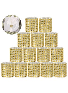 Gold Napkin Rings, 50PCS Rhinestone Mesh Napkin Rings Diamond Adornment Napkin Rings Buckles, Blink Napkin Rings Buckles for Table Decorations, Wedding, Dinner, Parties, Banquet, and Reception - pzsku/Z37A35E3CE2C0AD7E522AZ/45/_/1675145202/8e85b090-6150-43d3-bfbb-116806e7e7f4