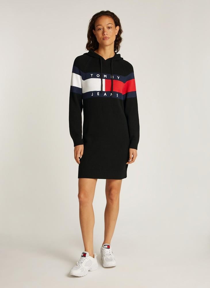 TOMMY JEANS Hooded Mini Dress  - Image 1