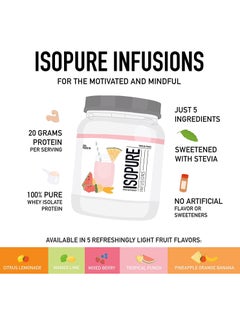Isopure Isopure Infusions  Mango Lime 20gm Protein  14.1oz  400gm.  - Image 2