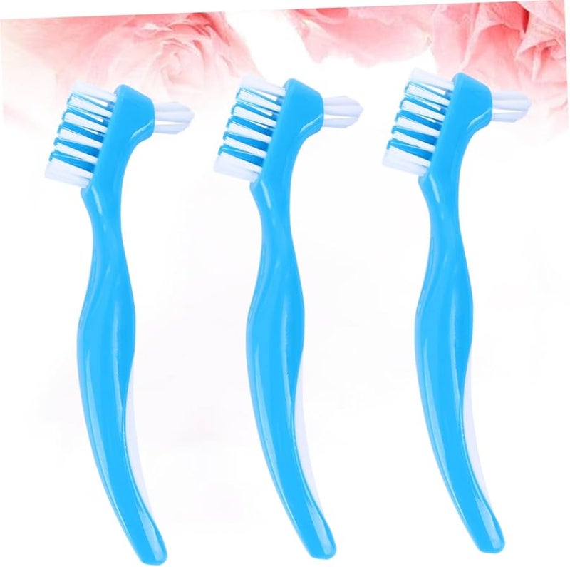 6Pcs Double Sided Denture Brush For False Teeth Cleaning With Non Slip Handle - Image 5