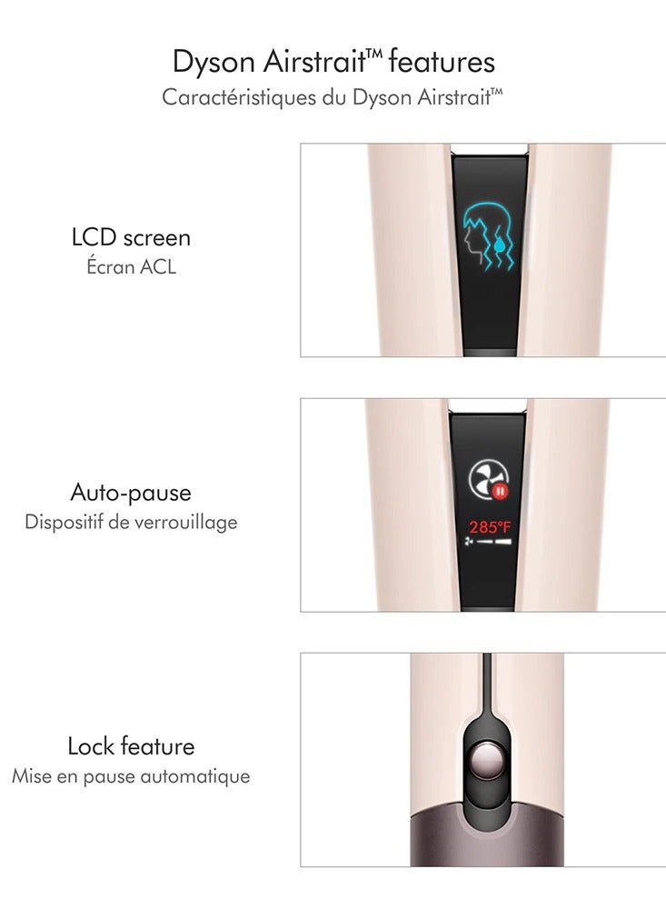 dyson Airstrait Straightener, 1600W - International Version Ceramic Pink/Rose Gold - Image 2