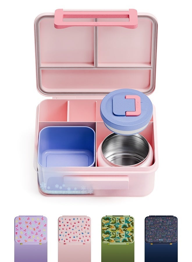 BEOLA Insulated Kids Bento Lunch Box – Ballet Hearts - Image 1