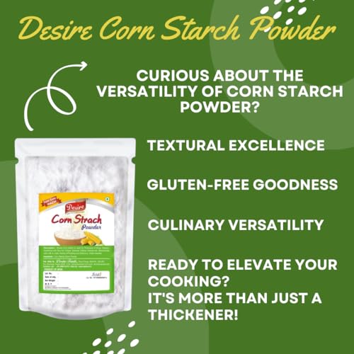 Desire Baker’s Corn Starch – 1kg | Gluten-Free Cornflour for Baking, Sauces, Gravies, and Puddings | Premium Thickening Agent - Image 2