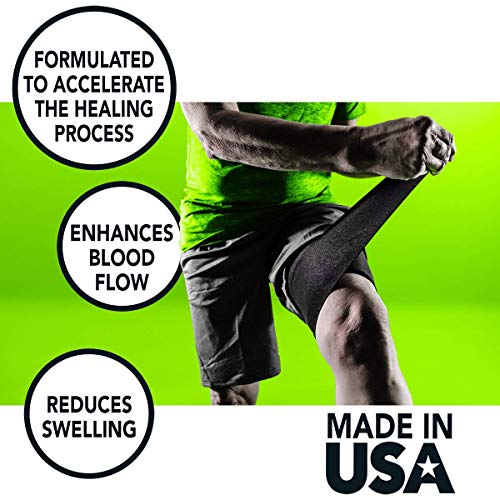 Strive Compression Infrared 6"x100" Therapy Wrap for Wrist, Arm, Leg, Ankle, Elbow. Enhances Blood Flow, Reduces Swelling, Accelerates Healing. Black, Made in the USA - Image 3