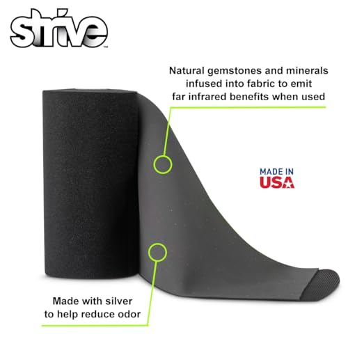 Strive Compression Infrared 6"x100" Therapy Wrap for Wrist, Arm, Leg, Ankle, Elbow. Enhances Blood Flow, Reduces Swelling, Accelerates Healing. Black, Made in the USA - Image 4