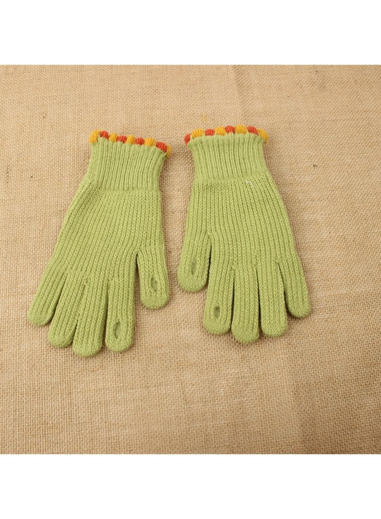 Loquat Solid Knit Gloves 
