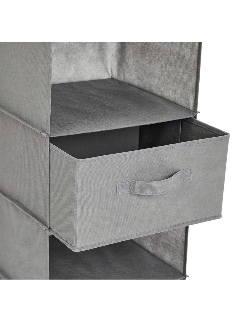 FASHION HOME Hanging Shelf Closet Organizer Storage Box Collapsible Clothes Rack Hanger Accessories 1pc  - Image 5