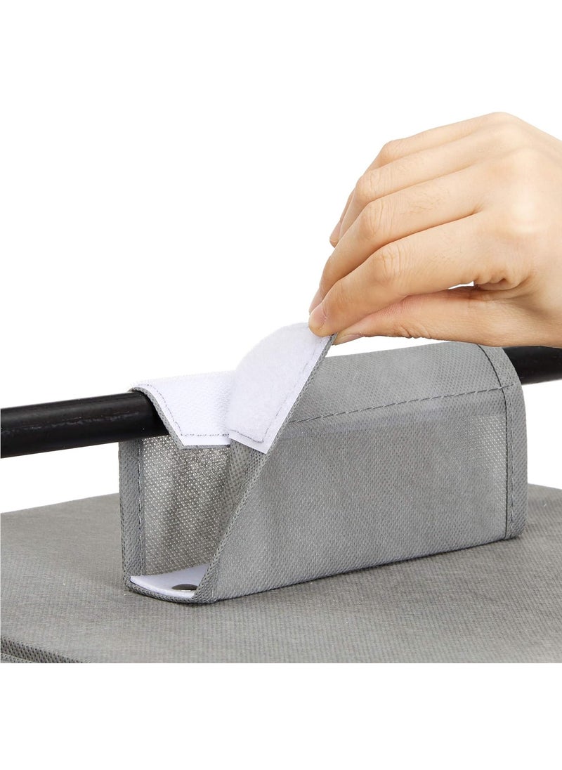 FASHION HOME Hanging Shelf Closet Organizer Storage Box Collapsible Clothes Rack Hanger Accessories 1pc  - Image 3