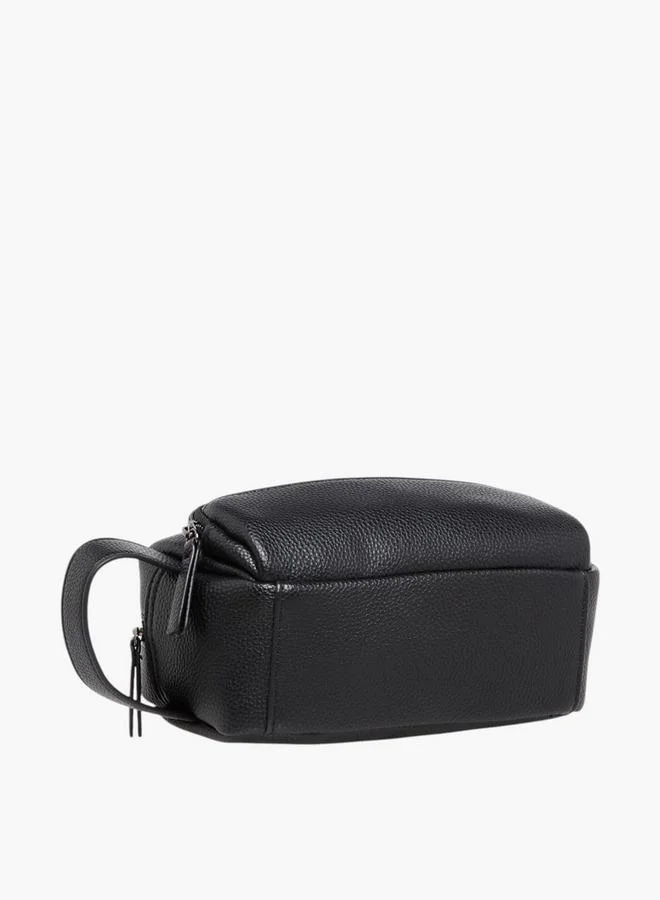 LBL by Shoexpress BLACK Solid Pouch with Zip Closure for Men | Best Price UAE