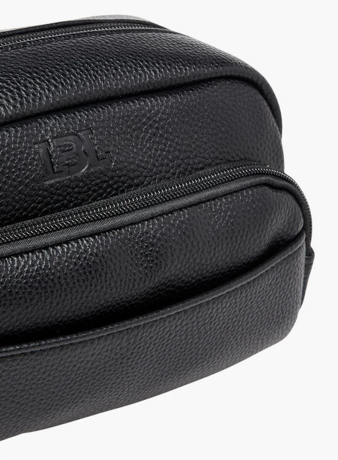 LBL by Shoexpress BLACK Solid Pouch with Zip Closure for Men | Best Price UAE