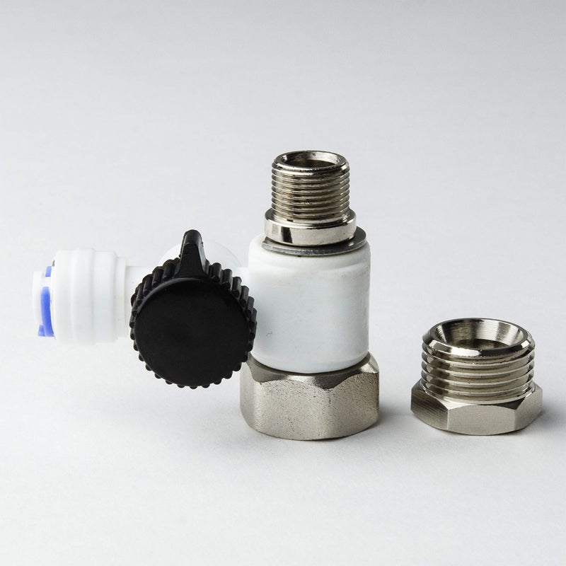 iSpring AFW43 Water Systems Feed Water Adapter, Fits 1/2" NPT and 3/8" COMP, Cold Water Supply Valve - Image 2