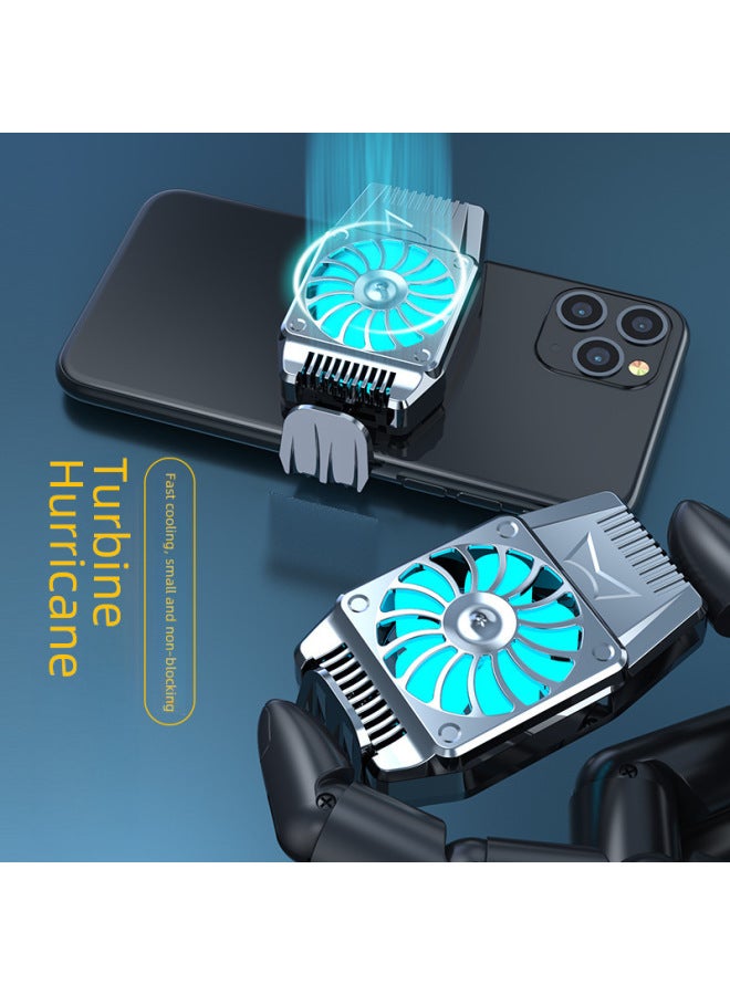 Loquat Digital Computer/mobile Phone Cooler Mobile Phone Radiator Portable Handheld Fan Usb Powered Heat Sink For Laptops Tablets-Color:H15 Charging Black  - Image 3