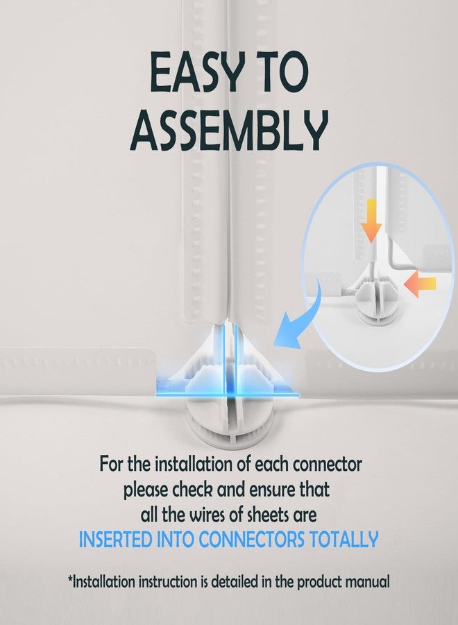 MEEXPAWS Cat Litter Box Enclosure Splash Guard Extra Large 28L × 21.5W x 18H inch, Light Weight Plastic Sheets Easy Clean (White) - Image 5