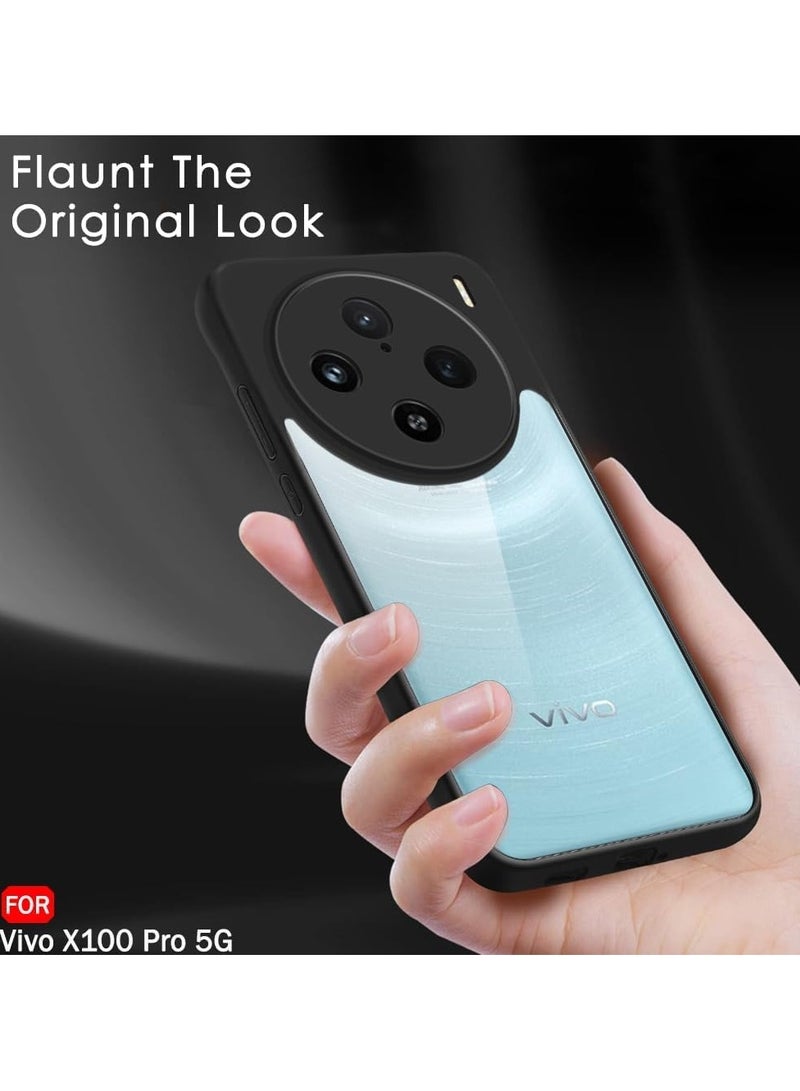 Bumper Protective Case for Vivo X100 Pro Silicone TPU Bumper Ultra Durable Ultra-Safe Camera Optimum Solution Black  - Image 3