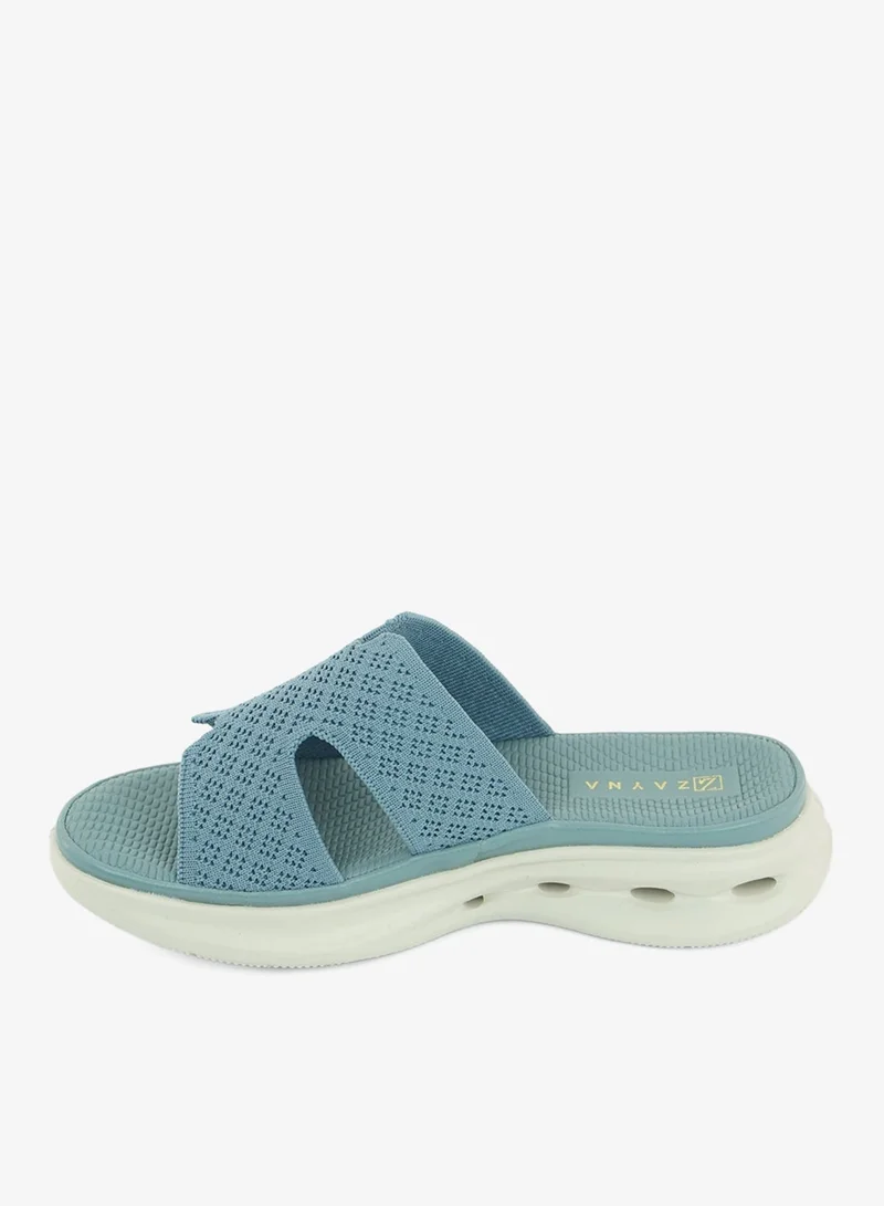 ZAYNA 221-345 Zayna Ladies Casual Slides 19Z332-6 Blue