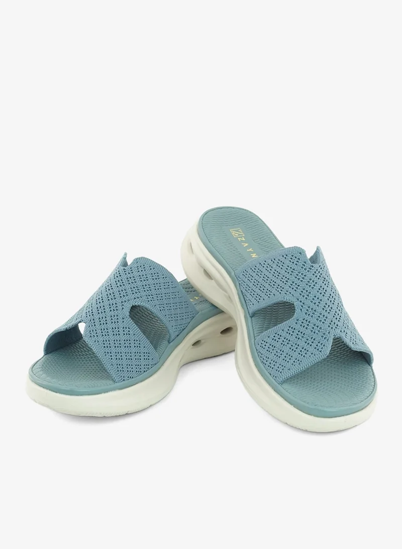 ZAYNA 221-345 Zayna Ladies Casual Slides 19Z332-6 Blue