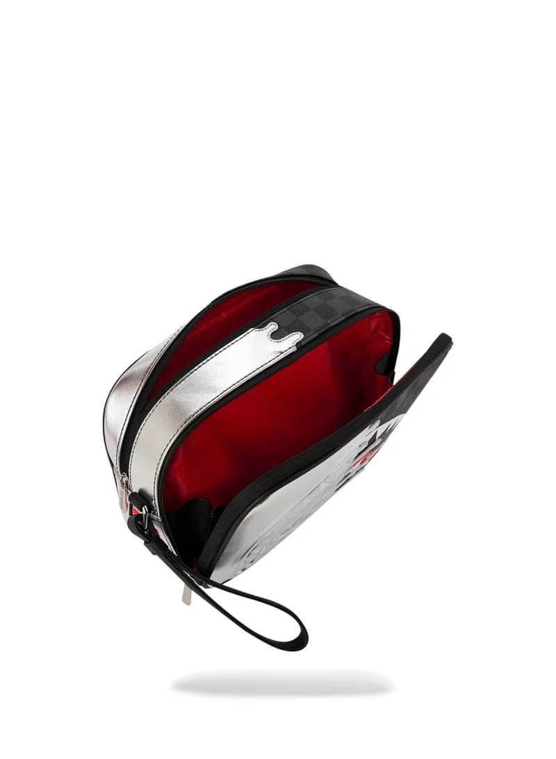 SPRAYGROUND  SILVER SIDE DRIP TOILETRY BRICK  | Best Price UAE