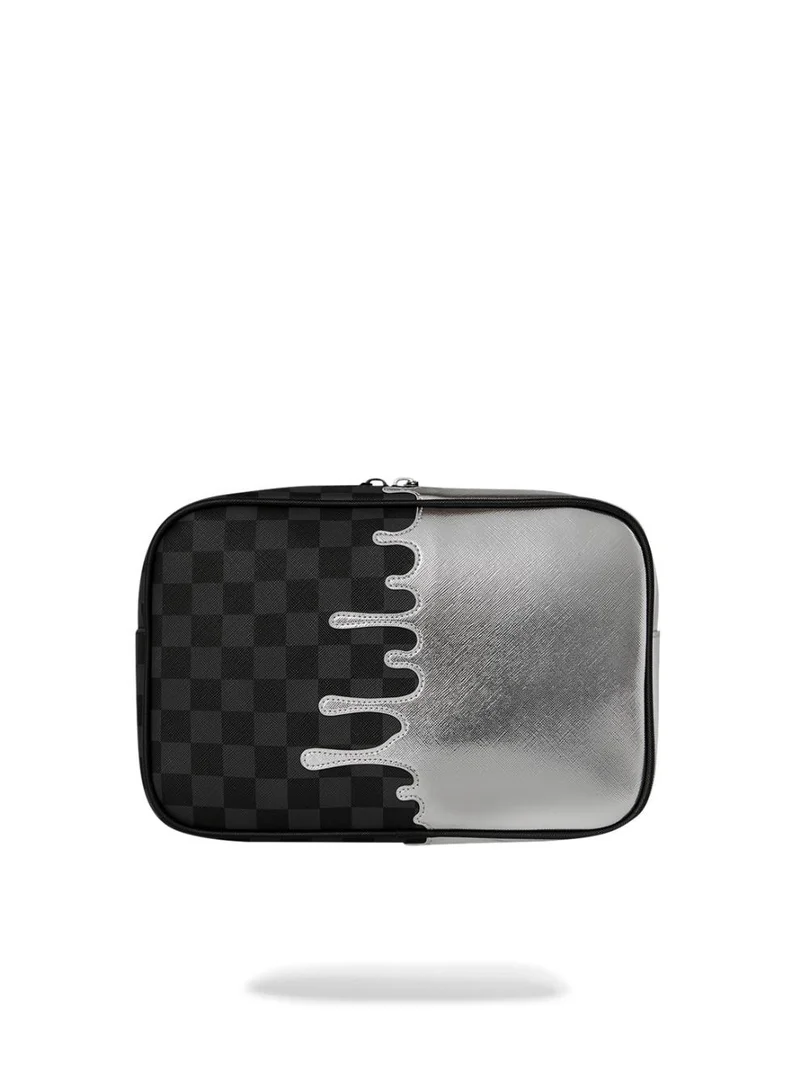 SPRAYGROUND  SILVER SIDE DRIP TOILETRY BRICK  | Best Price UAE