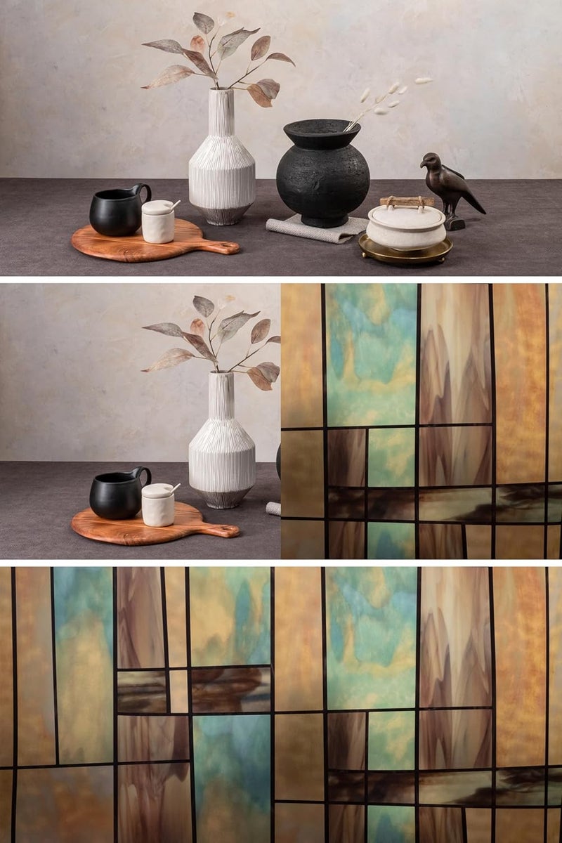 Artscape City Lights | Privacy Window Film with Vibrant Colored Pattern | Non-Adhesive & UV Protection | Easy to Apply & Removable | 24 x 36 Inches | Made in USA - Image 4