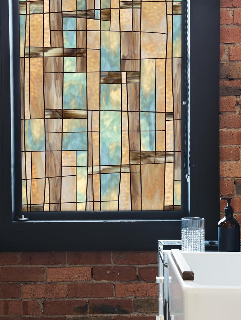 Artscape City Lights | Privacy Window Film with Vibrant Colored Pattern | Non-Adhesive & UV Protection | Easy to Apply & Removable | 24 x 36 Inches | Made in USA - Image 3