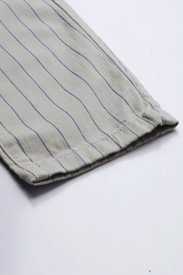 The Indian Garage Co Men Slim Fit Striped Mid-Rise Stretchable Chinos