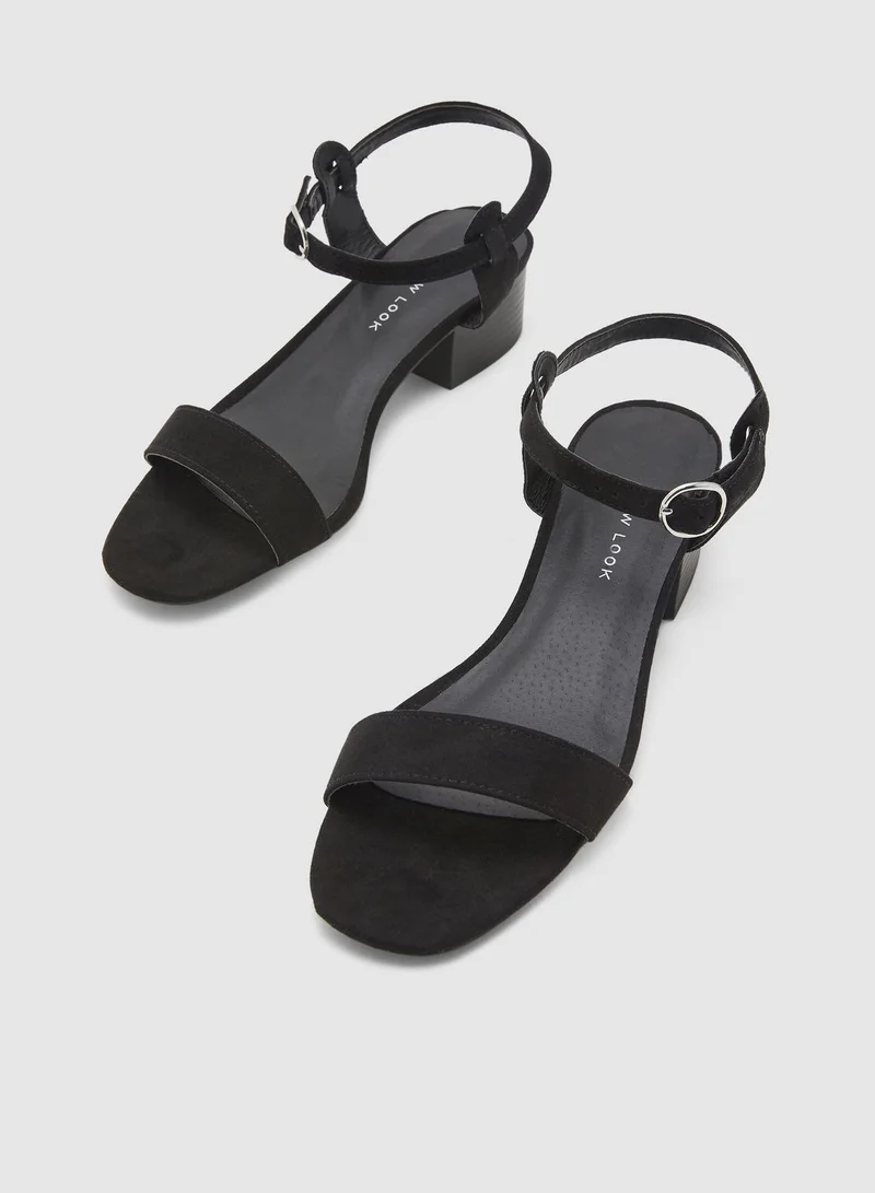 NEW LOOK Origin Low-Heel Sandal - Black