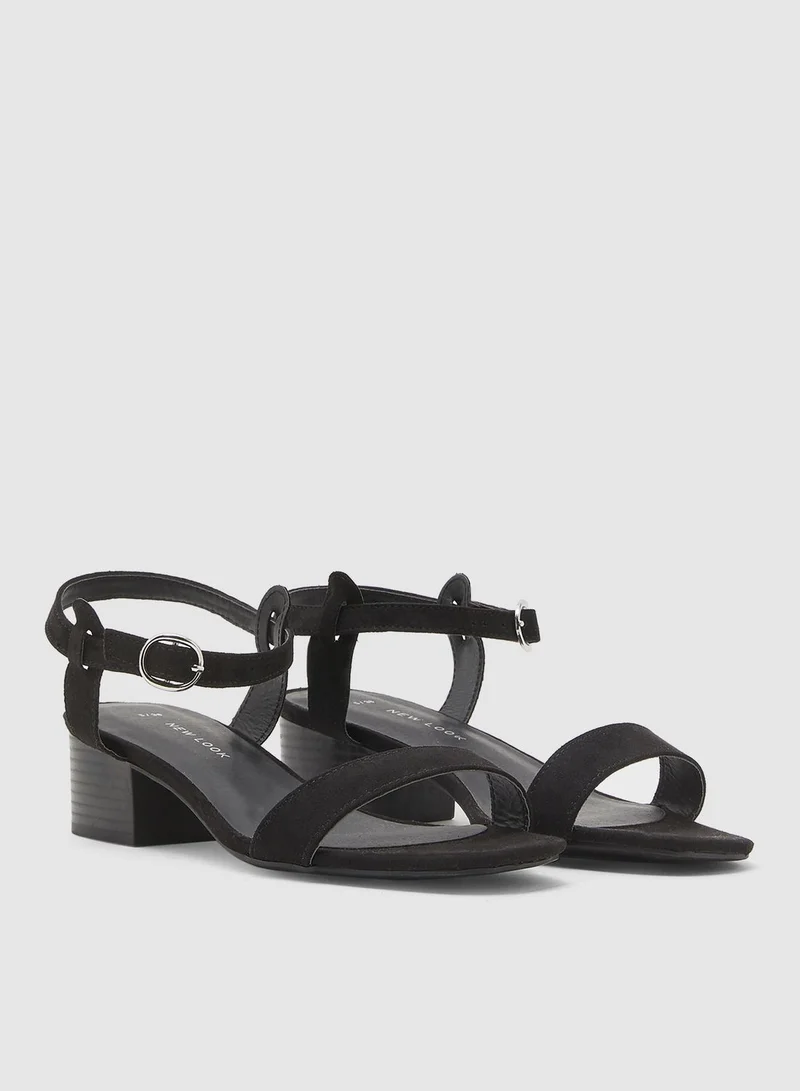 NEW LOOK Origin Low-Heel Sandal - Black