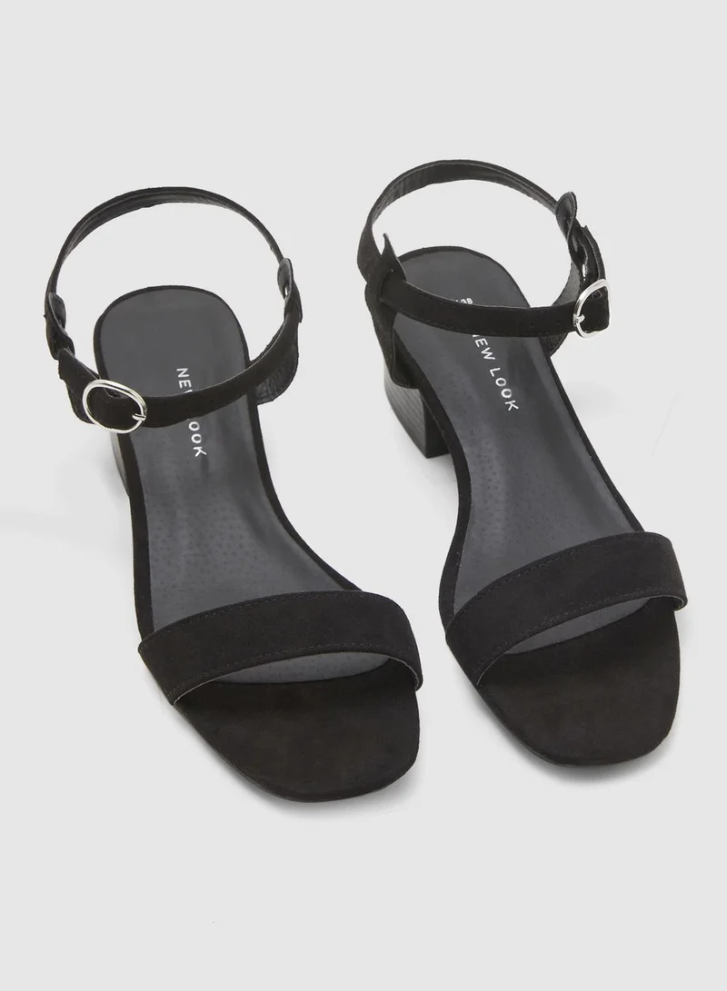 NEW LOOK Origin Low-Heel Sandal - Black