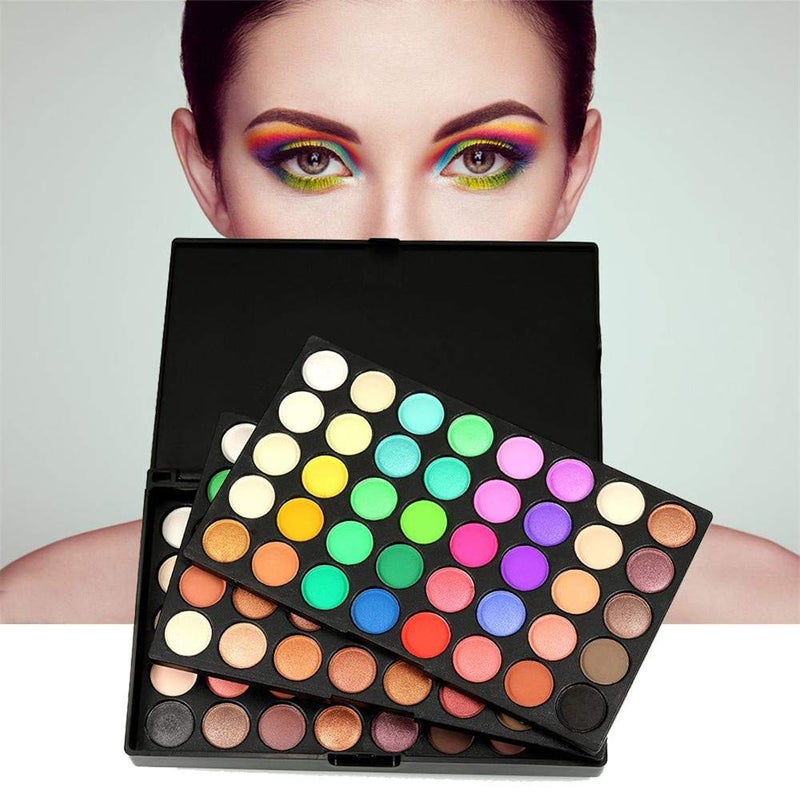 VERONNI 120 Vivid Colors Mini Eyeshadow Palette Matte and Shimmer - Professional 3 Layers Bright and Warm Colorful Eye Shadow Palette Makeup Set (120 colors) - Image 3