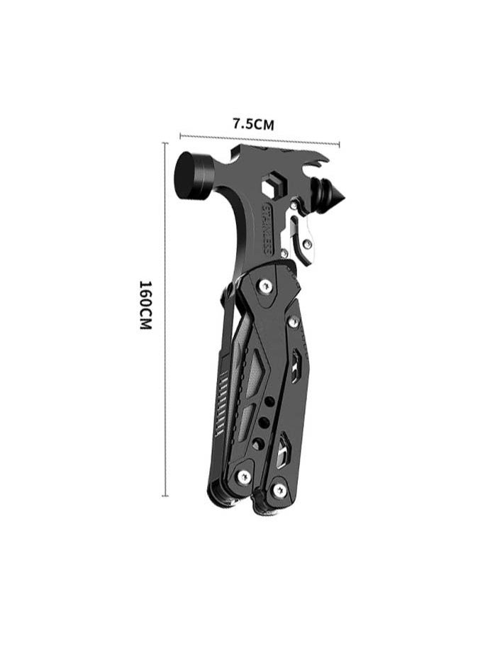 16-Piece Multi-functional Tool Set - The perfect anniversary, birthday and Christmas gift for outdoor enthusiasts - Suitable for men, boys and fathers - Cool accessory for hiking and outdoor adventures - Image 2