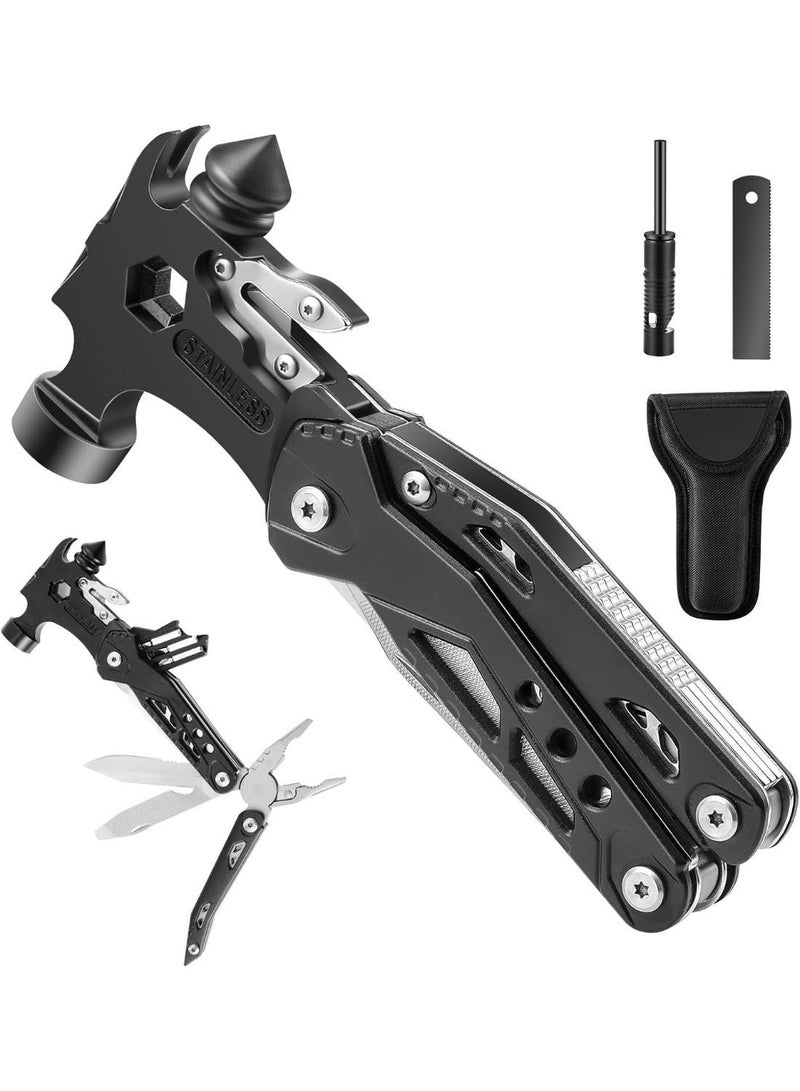 16-Piece Multi-functional Tool Set - The perfect anniversary, birthday and Christmas gift for outdoor enthusiasts - Suitable for men, boys and fathers - Cool accessory for hiking and outdoor adventures - Image 3