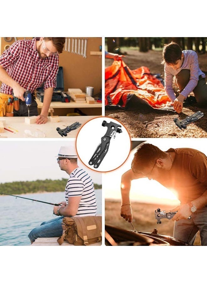 16-Piece Multi-functional Tool Set - The perfect anniversary, birthday and Christmas gift for outdoor enthusiasts - Suitable for men, boys and fathers - Cool accessory for hiking and outdoor adventures - Image 5