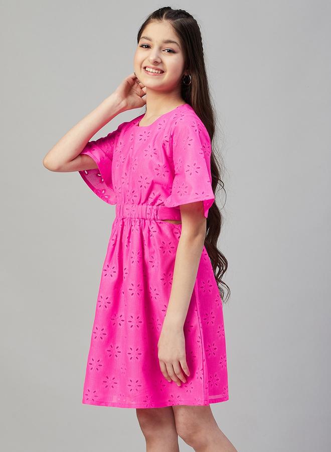 ستايلو بج فستان ستايلو بوغ دانتيل بخصر مطاطي - Image 2