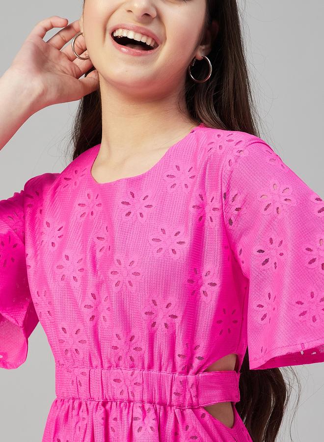 ستايلو بج فستان ستايلو بوغ دانتيل بخصر مطاطي - Image 5